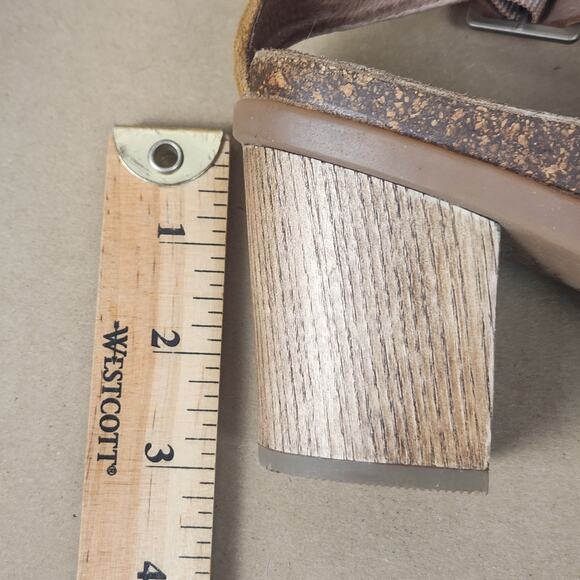 Dansko Dominique Sandals Womens Size 39 US 8 Brown Leather Block Heel GUC - Picture 15 of 16